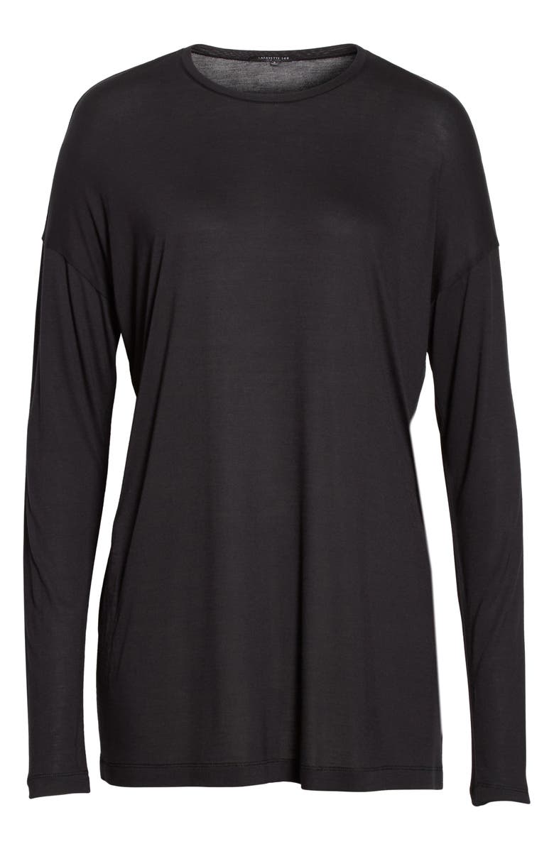 Lafayette 148 New York Crewneck Jersey Tee, Alternate, color, 