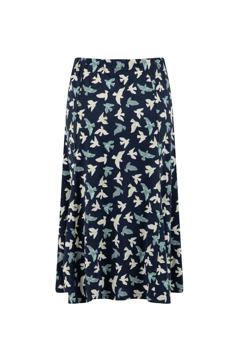 Romaro Printed Jersey Midi Skirt, Alternate, color, Midnight