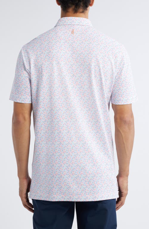 Johnnie-o Razz Dot Print Prep-formance Golf Polo In Multi