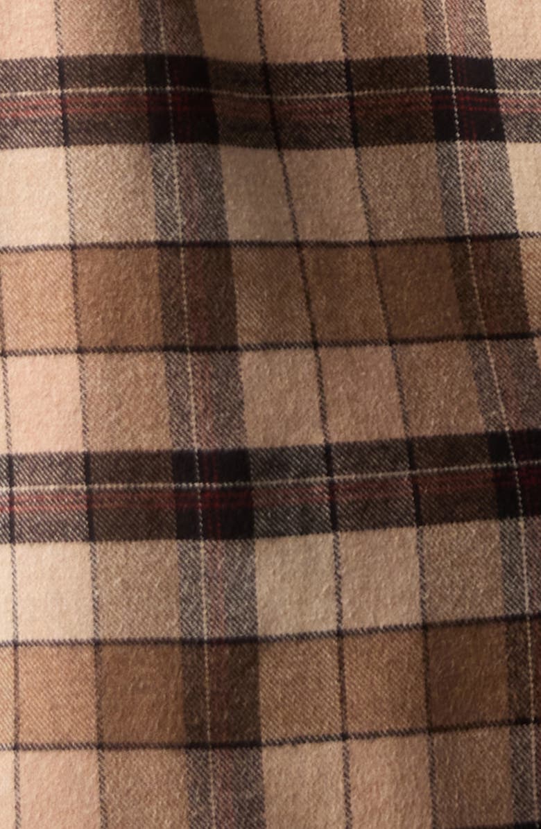 The Normal Brand Louis Heavyweight Flannel Overshirt, Alternate, color, Mink Plaid