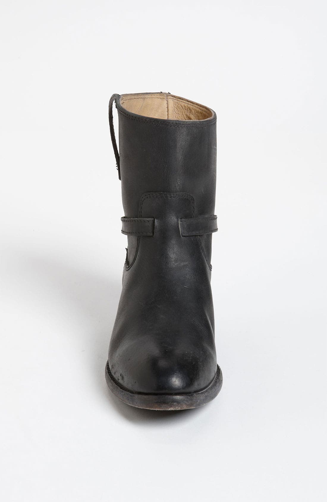 'Lindsay Plate' Short Boot, Alternate, color, BLACK