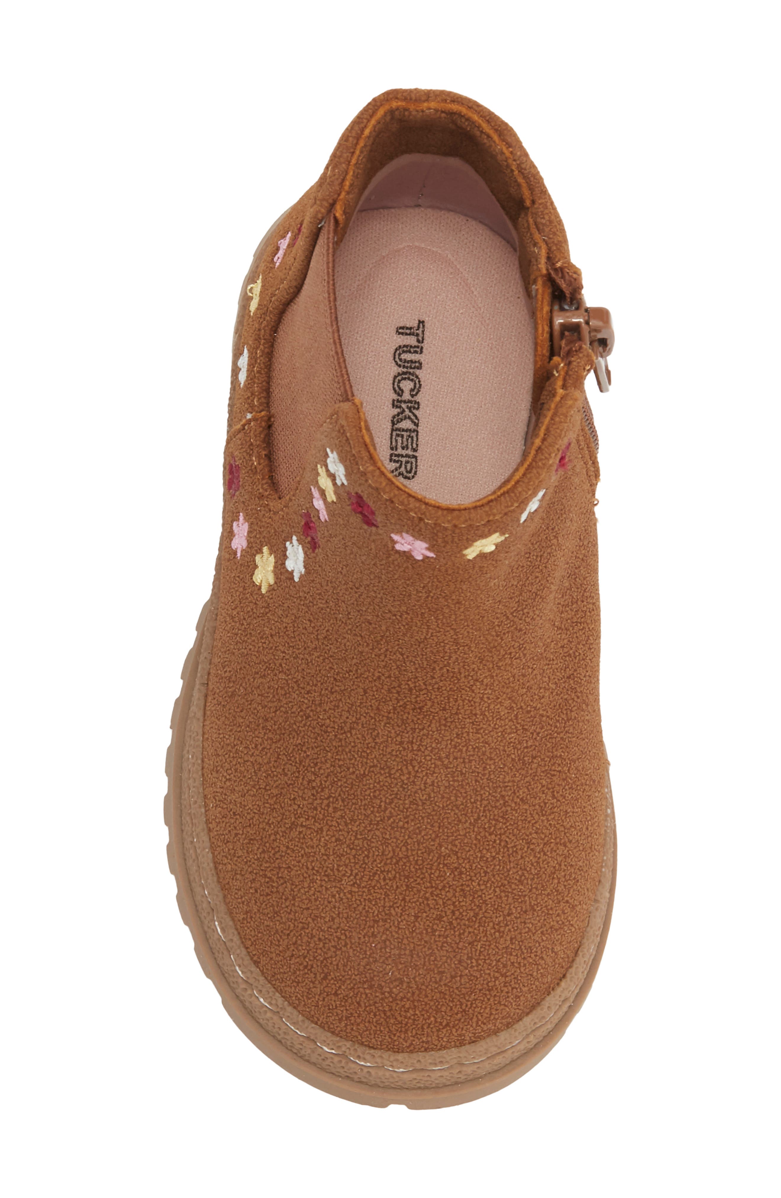 Kids' Ariana Bootie, Alternate, color, BROWN CHESTNUT
