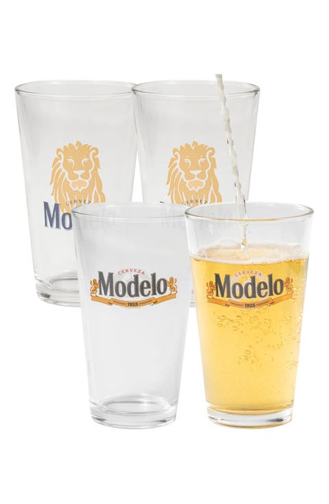 Modelo Set of 4 Pint Glasses