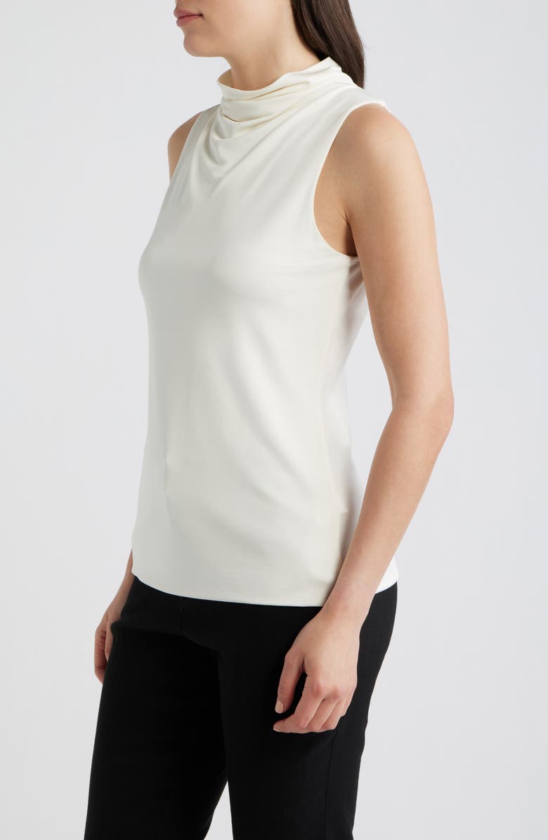 BOSS Ecary Sleeveless Cowl Neck Top, Alternate, color, Soft Cream