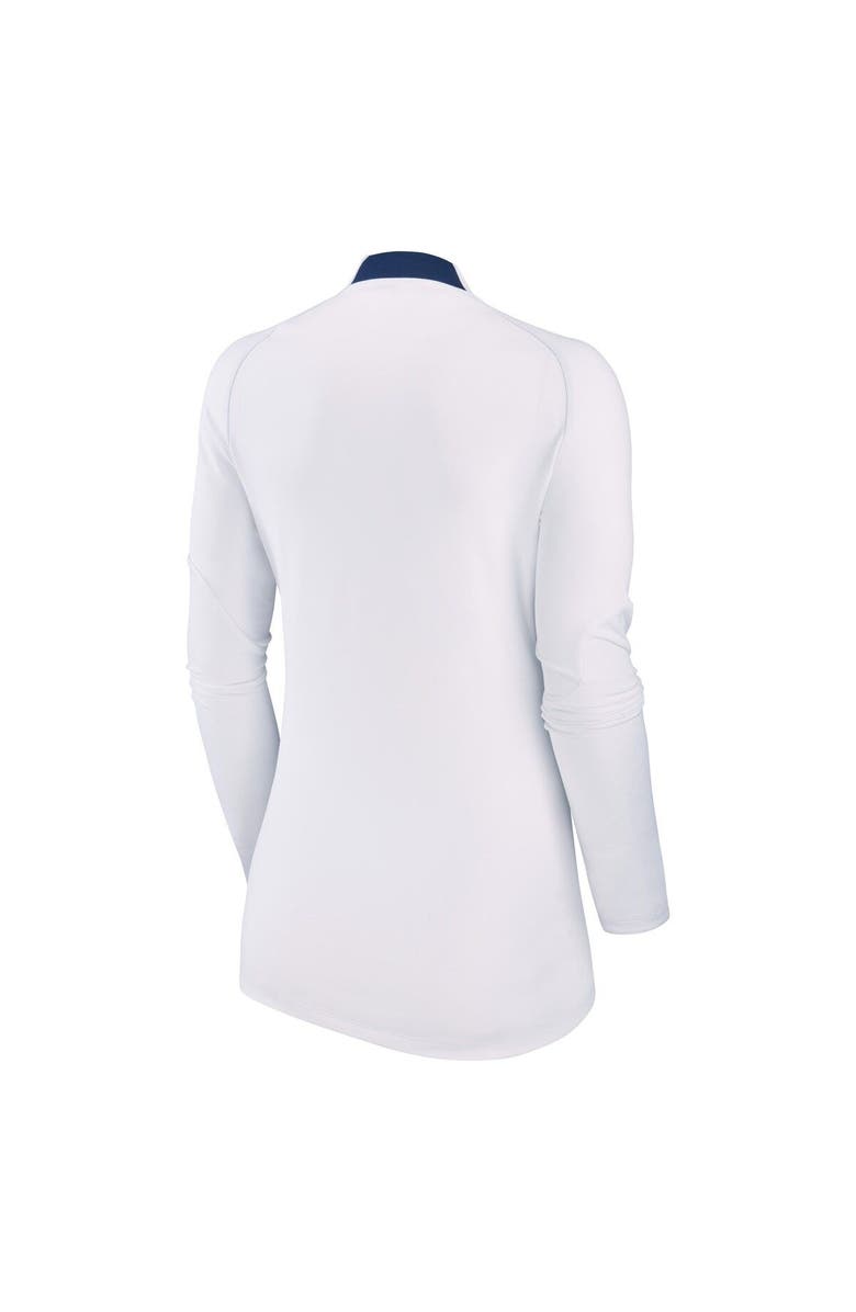 Nike Women's Nike White Paris Saint-Germain Strike Drill Raglan Performance Quarter-Zip Top, Alternate, color, White
