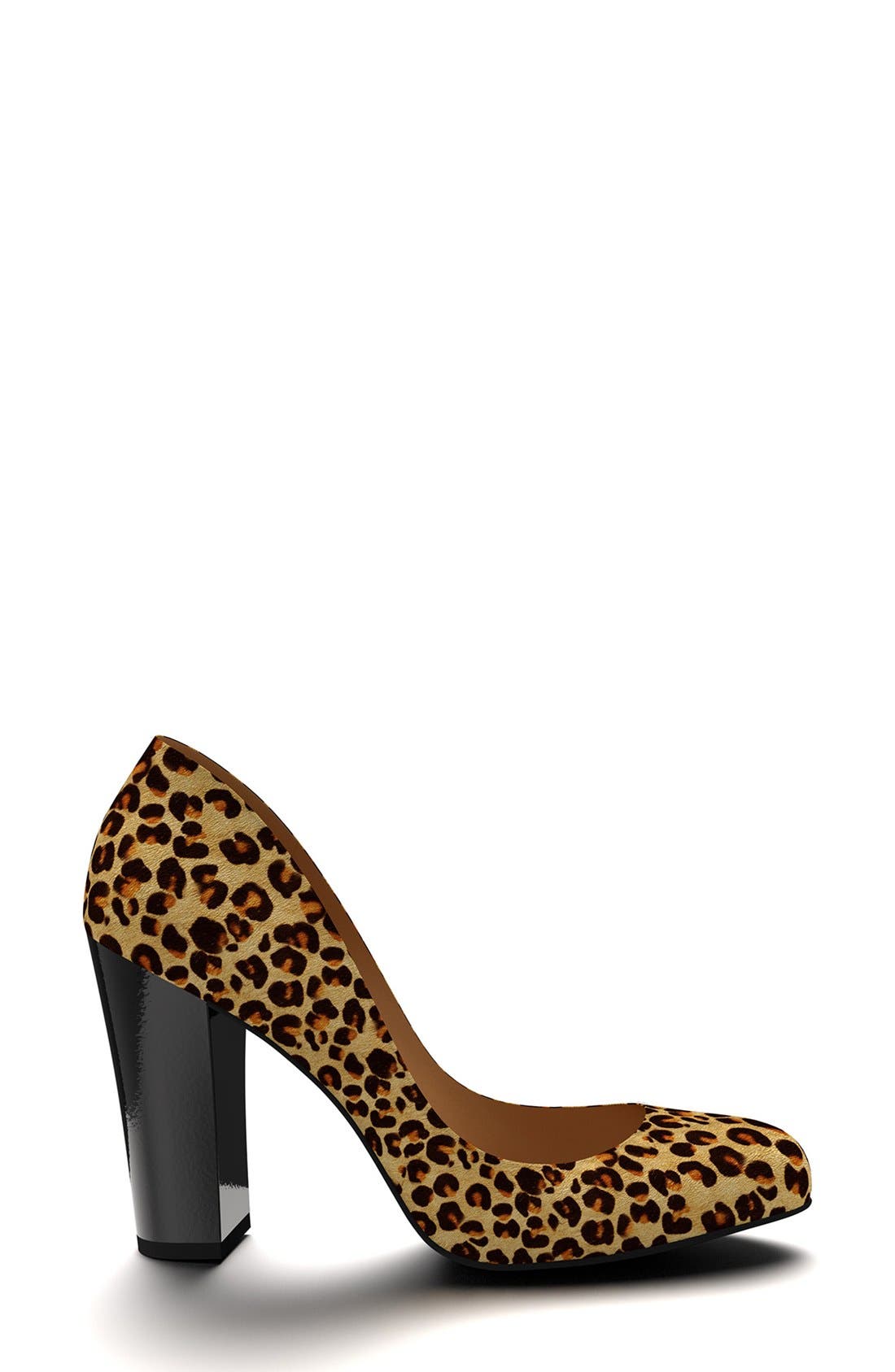Leopard Genuine Calf Hair Pump, Alternate, color, DARK LEOPARD HAIR