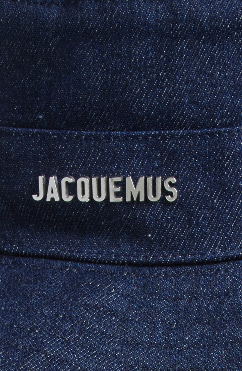 Jacquemus Le Bob Artichaut Fray Brim Cotton Hat, Alternate, color, 