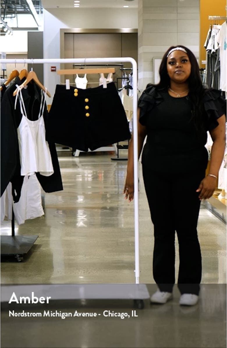 Button Fly Denim Shorts, sales video thumbnail