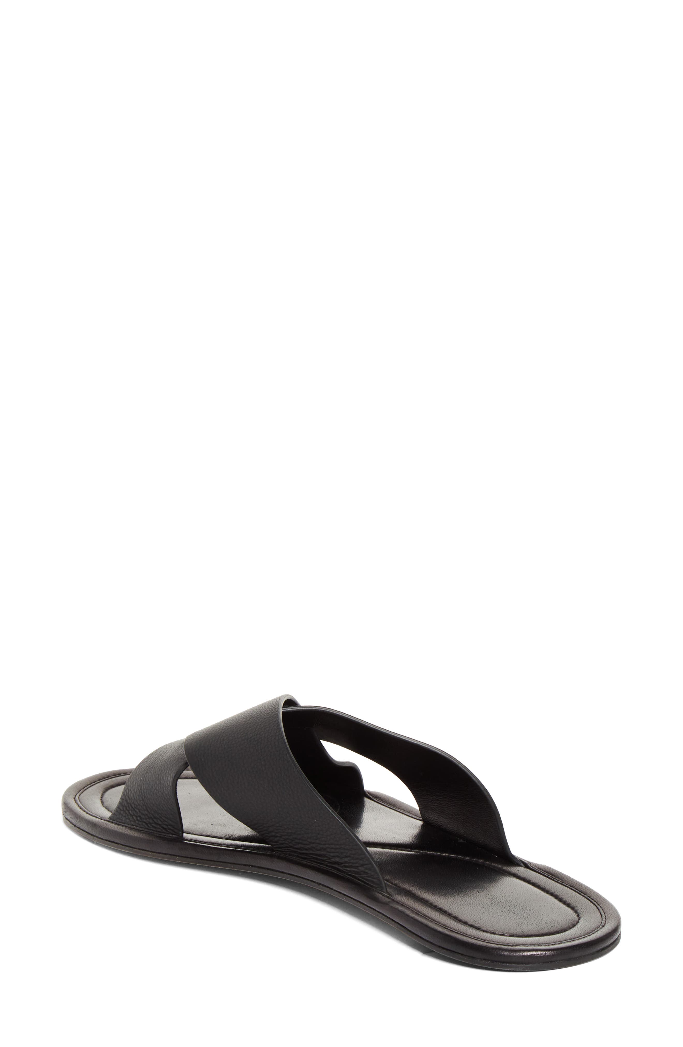 The Row Malick Crisscross Slide Sandal, Alternate, color, Black