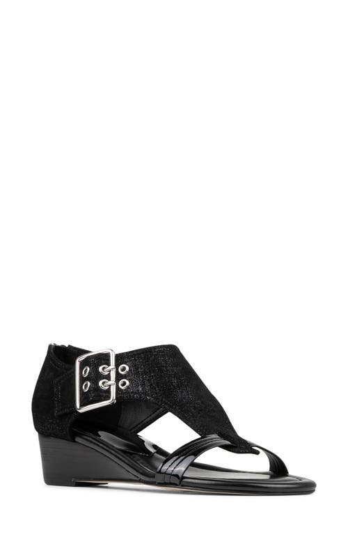 Donald Pliner Mid Wedge Sandal In Black
