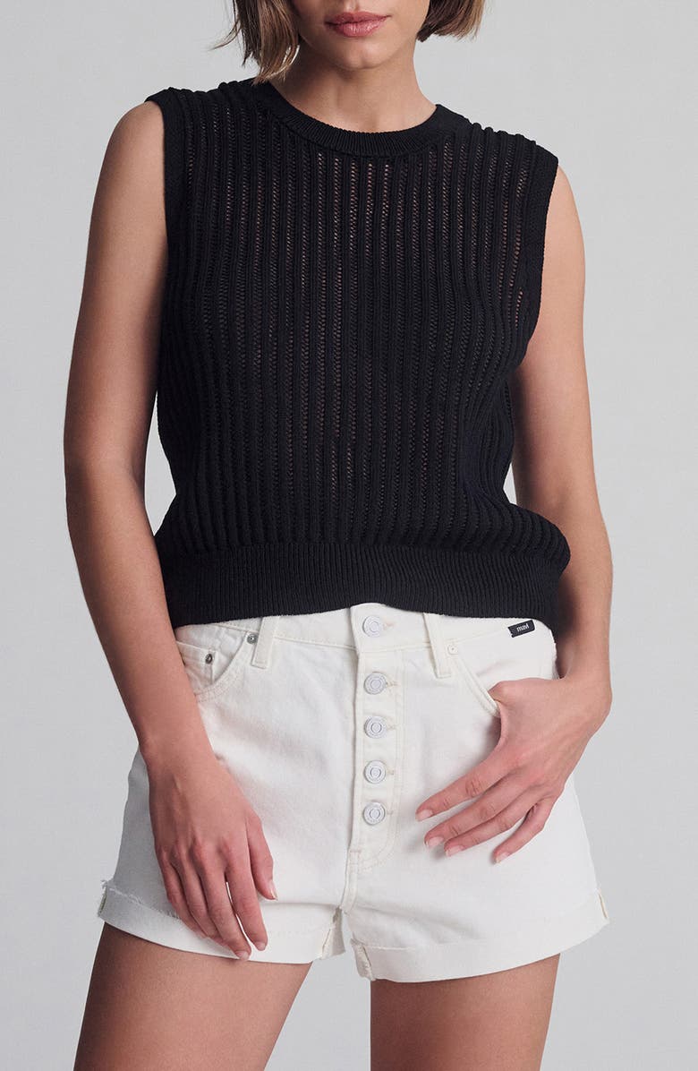Mavi Jeans Sleeveless Rib Sweater, Main, color, 