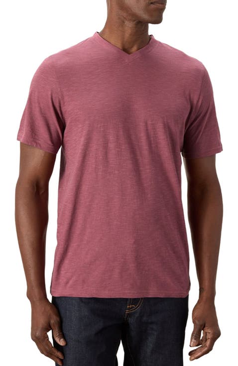 Organic Cotton Featherweight Slub V-Neck Tee