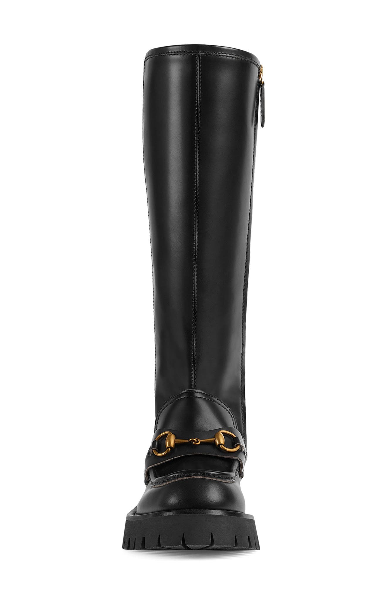 Gucci Harald Horsebit Knee High Platform Boot, Alternate, color, 