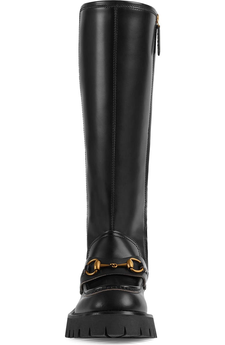 Gucci Harald Horsebit Knee High Platform Boot, Alternate, color,