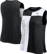 FANATICS Women's Fanatics Branded Black LAFC Script Colorblock Tank Top