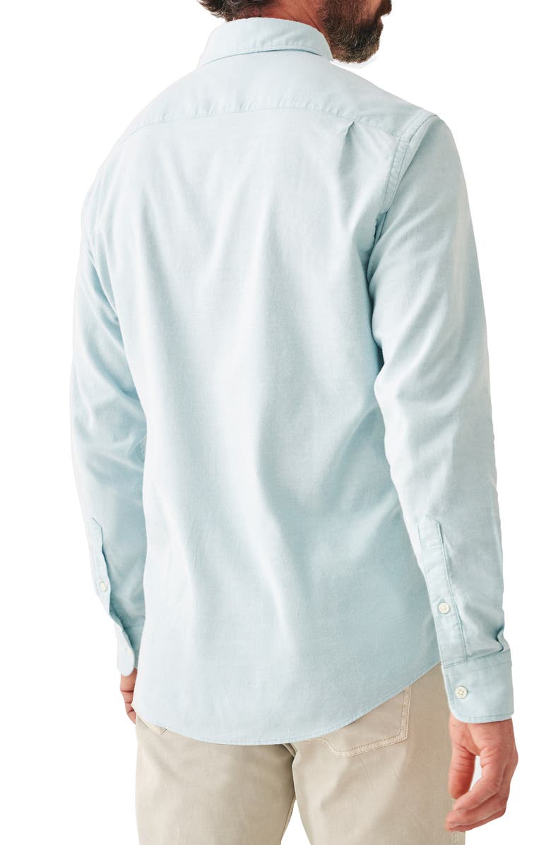 Faherty Solid Stretch Cotton Blend Oxford Button-Down Shirt, Alternate, color, 