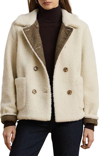 LAUREN BY RALPH LAUREN  ダブル テディコート Double-Breasted Teddy Coat