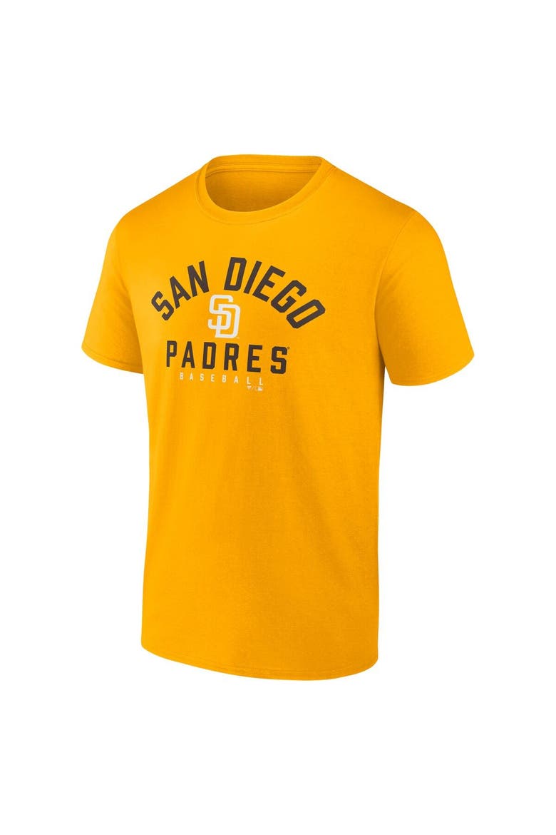 Men's Fanatics Branded Brown/Gold San Diego Padres Player Pack T-Shirt Combo Set, Alternate, color, Black