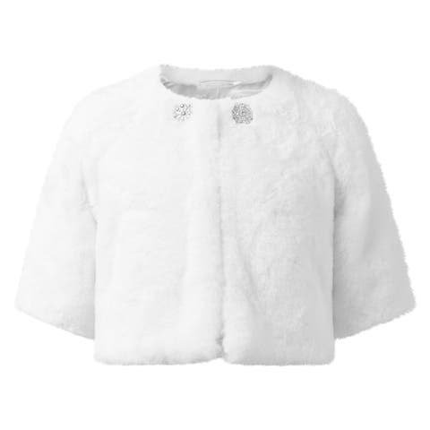 Diamonte Faux Fur Jacket