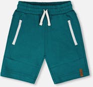 Deux par Deux French Terry Shorts with Cross Seams