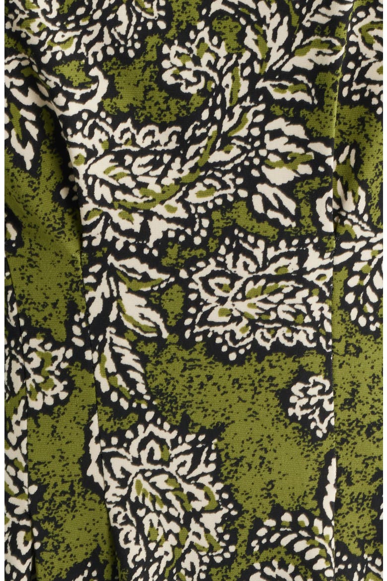 Print Cap Sleeve Top, Alternate, color, BAY LEAF MULTI