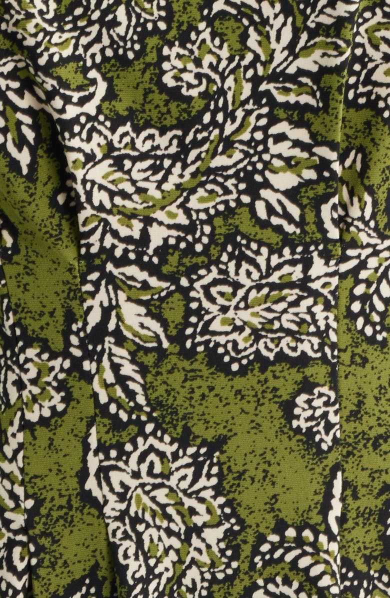 Anne Klein Print Cap Sleeve Top, Alternate, color, Bay Leaf Multi