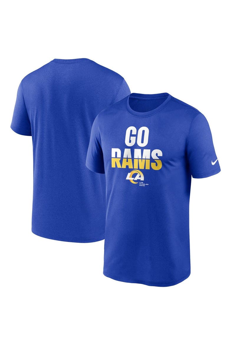 Men's Nike  Royal Los Angeles Rams Legend Local Phrase Performance T-Shirt, Main, color, Royal