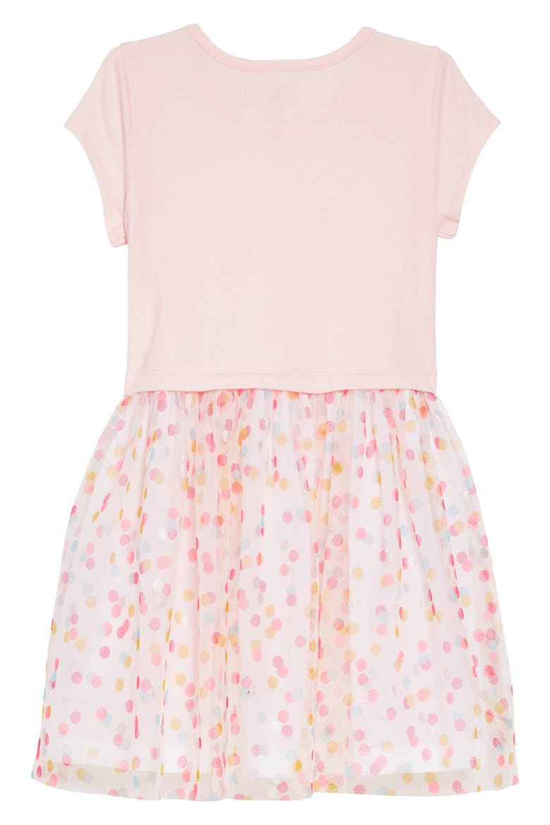 Party Time Dot Tulle Dress, Alternate, color, PINK AMOUR