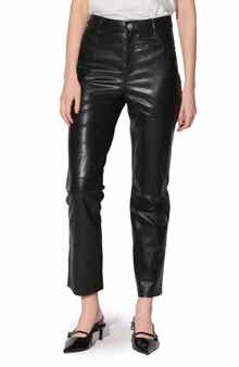 Walter Baker Yvette Wide Leg Leather Pants