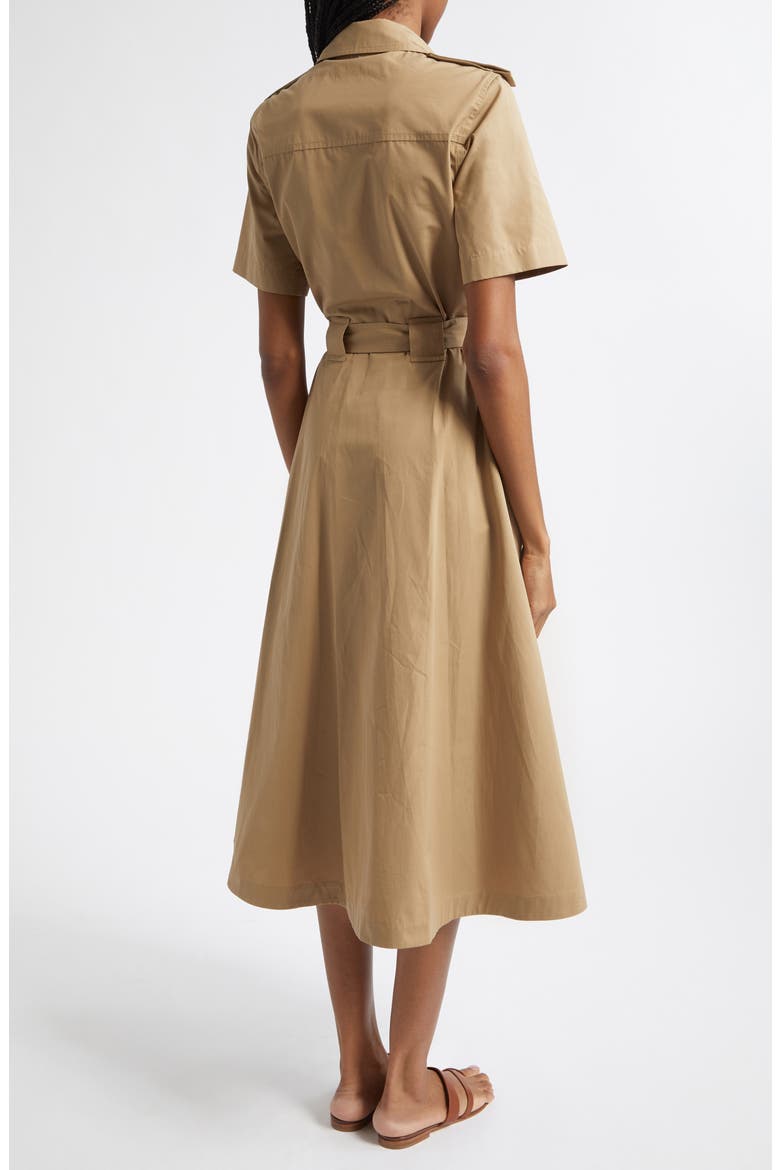 Tanya Belted Cotton Poplin Midi Shirtdress, Alternate, color, PUDDLE