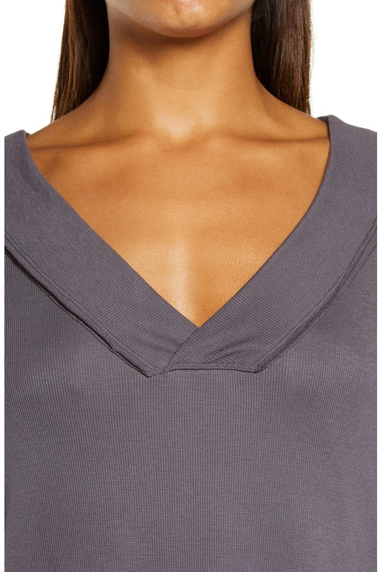 Essentials Ribbed Top, Alternate, color, NINE IRON