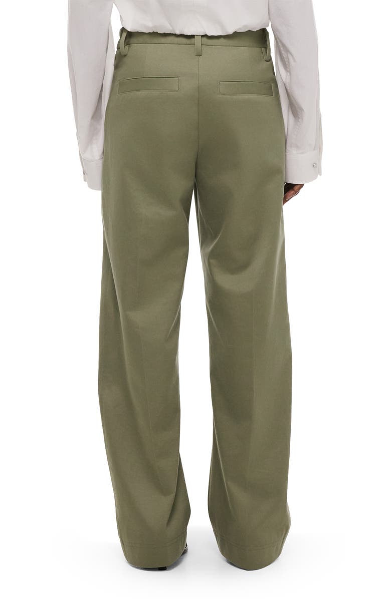 Helmut Lang Pleated Relaxed Fit Chinos, Alternate, color, Vetiver