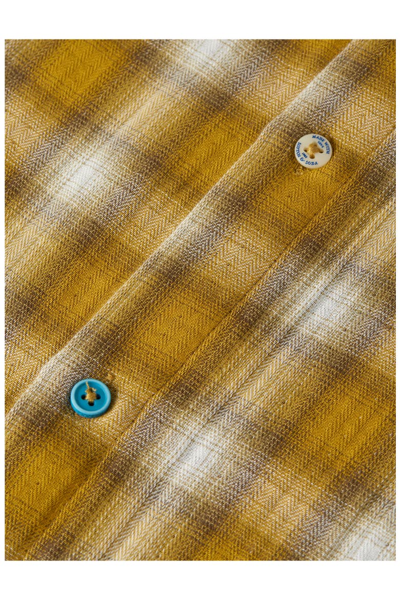 Plaid Double Cloth Shirt, Alternate, color, RAFFIA CHECK