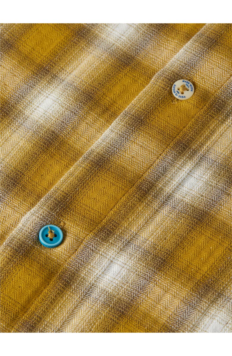 Scotch & Soda Plaid Double Cloth Shirt, Alternate, color, Raffia Check