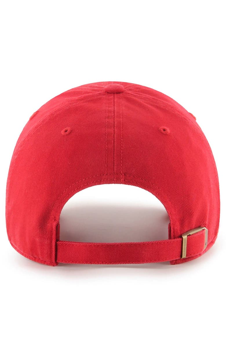 '47 Men's '47 Red Georgia Bulldogs 2023 Orange Bowl Champions Clean Up Adjustable Hat, Alternate, color,