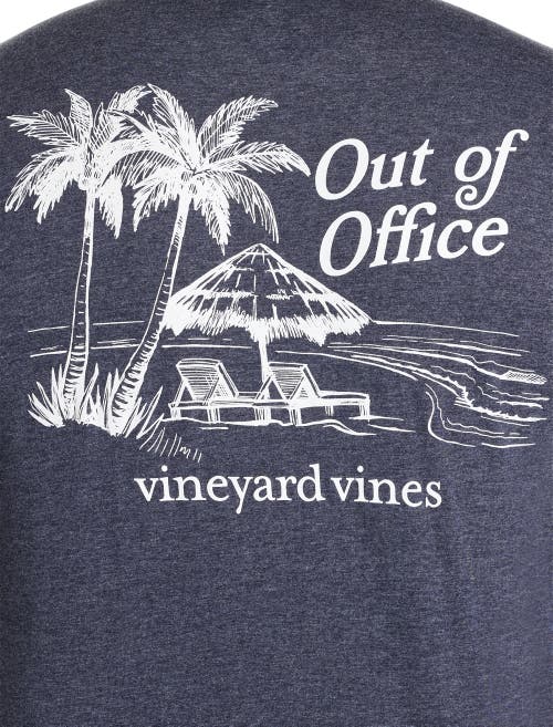 Vineyard Vines Out Of Office Short Sleeve Tee In Nautical Navy