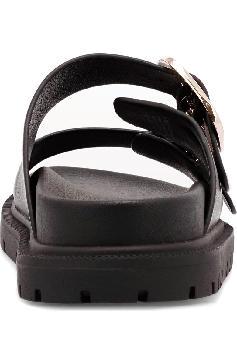 MIA Alttar Slide Sandal, Alternate, color, Black W/ Gld Buckles