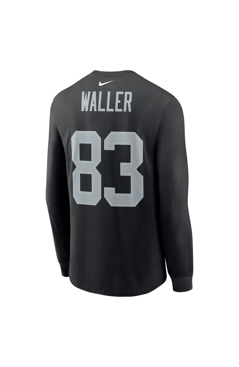 Nike Men's Nike Darren Waller Black Las Vegas Raiders Player Name & Number Long Sleeve T-Shirt, Alternate, color, 