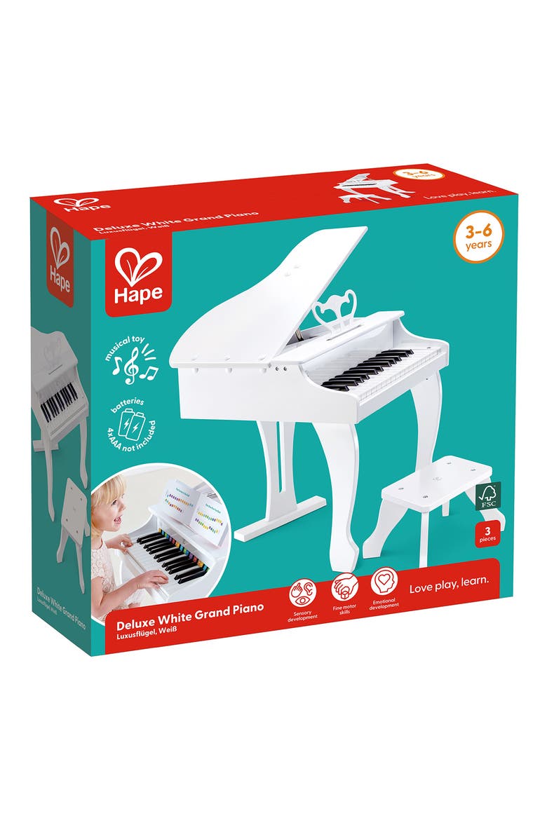 Deluxe Grand Piano Toy, Alternate, color, WHITE
