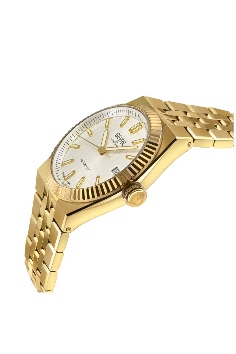 Pier 17 Swiss Automatic Bracelet Watch, 40mm, Alternate, color, GOLD