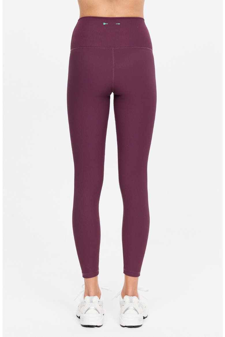 Pele High Waist Midi Leggings, Alternate, color, PURPLE