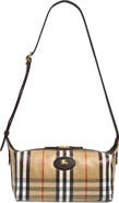 Burberry Highlands Check Coated Canvas Sling Bag