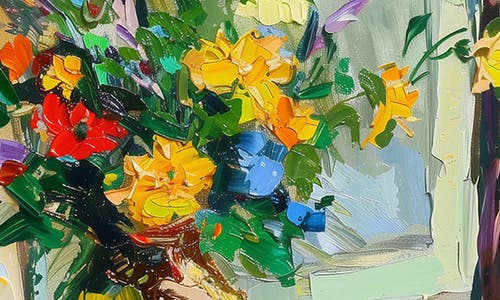 Wynwood Studio Vase By The Window Canvas Wall Art In Green
