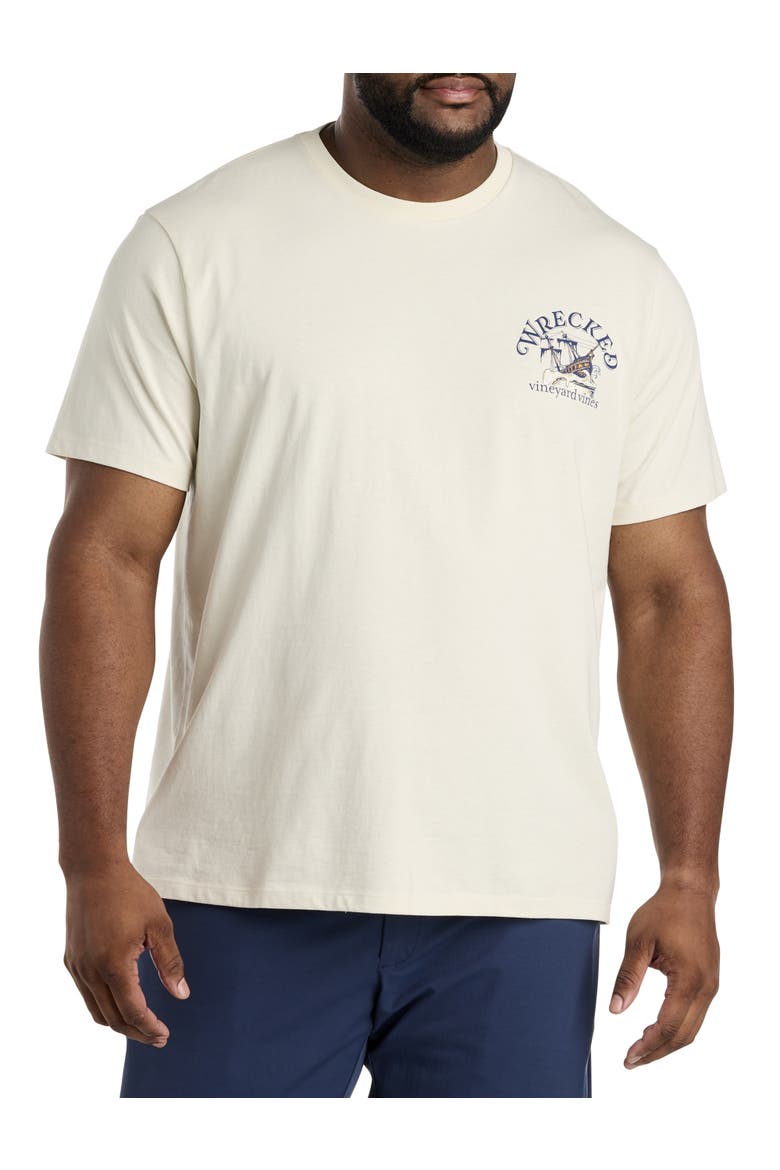 Big & Tall Wrecked Graphic Tee, Main, color, STONE