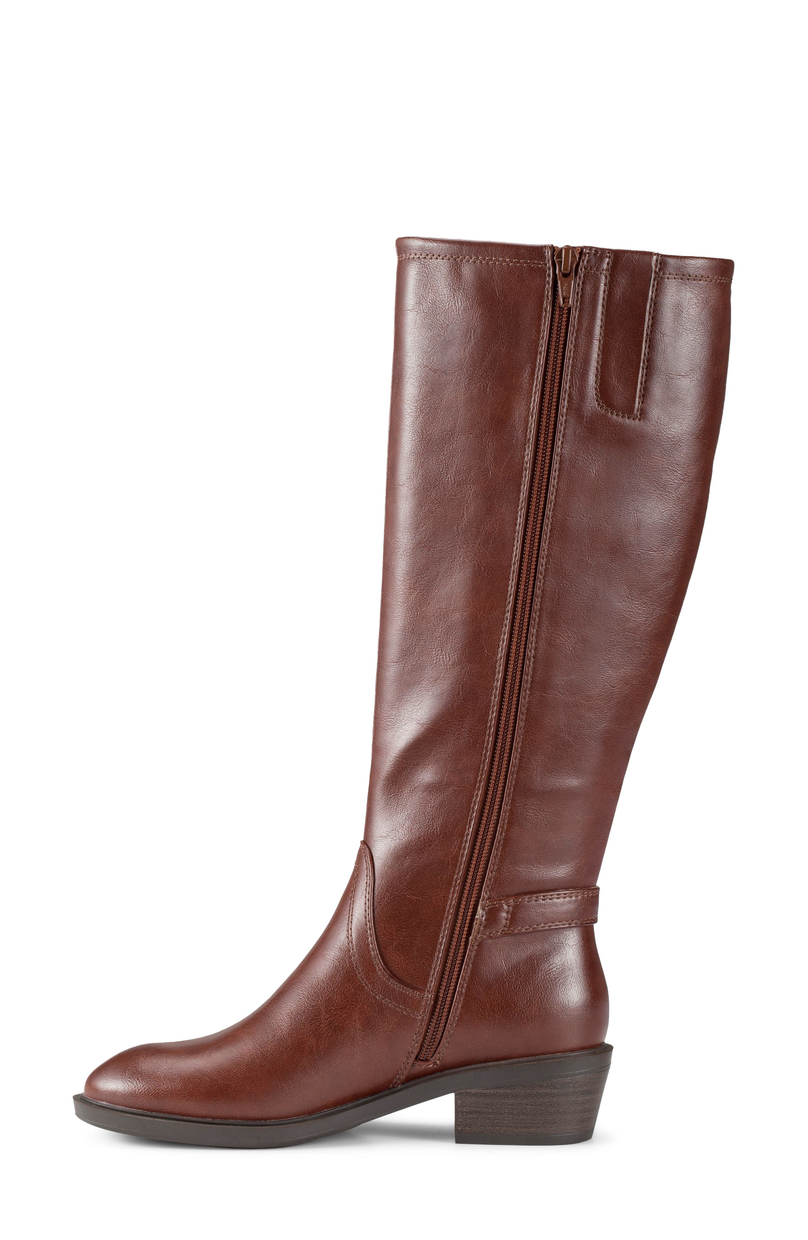 Nena Riding Boot - Wide Calf, Alternate, color, MAHOGANY