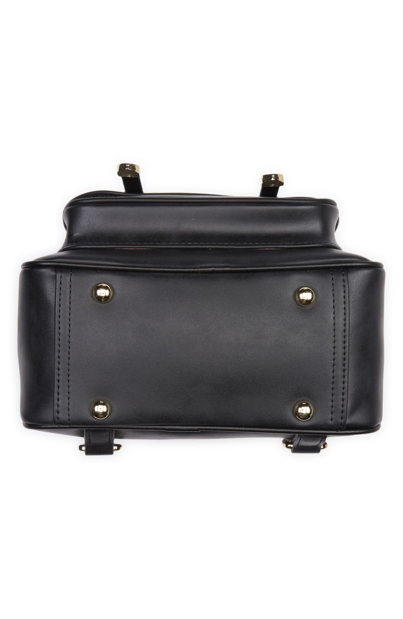 Camila Leather Backpack, Alternate, color, BLACK