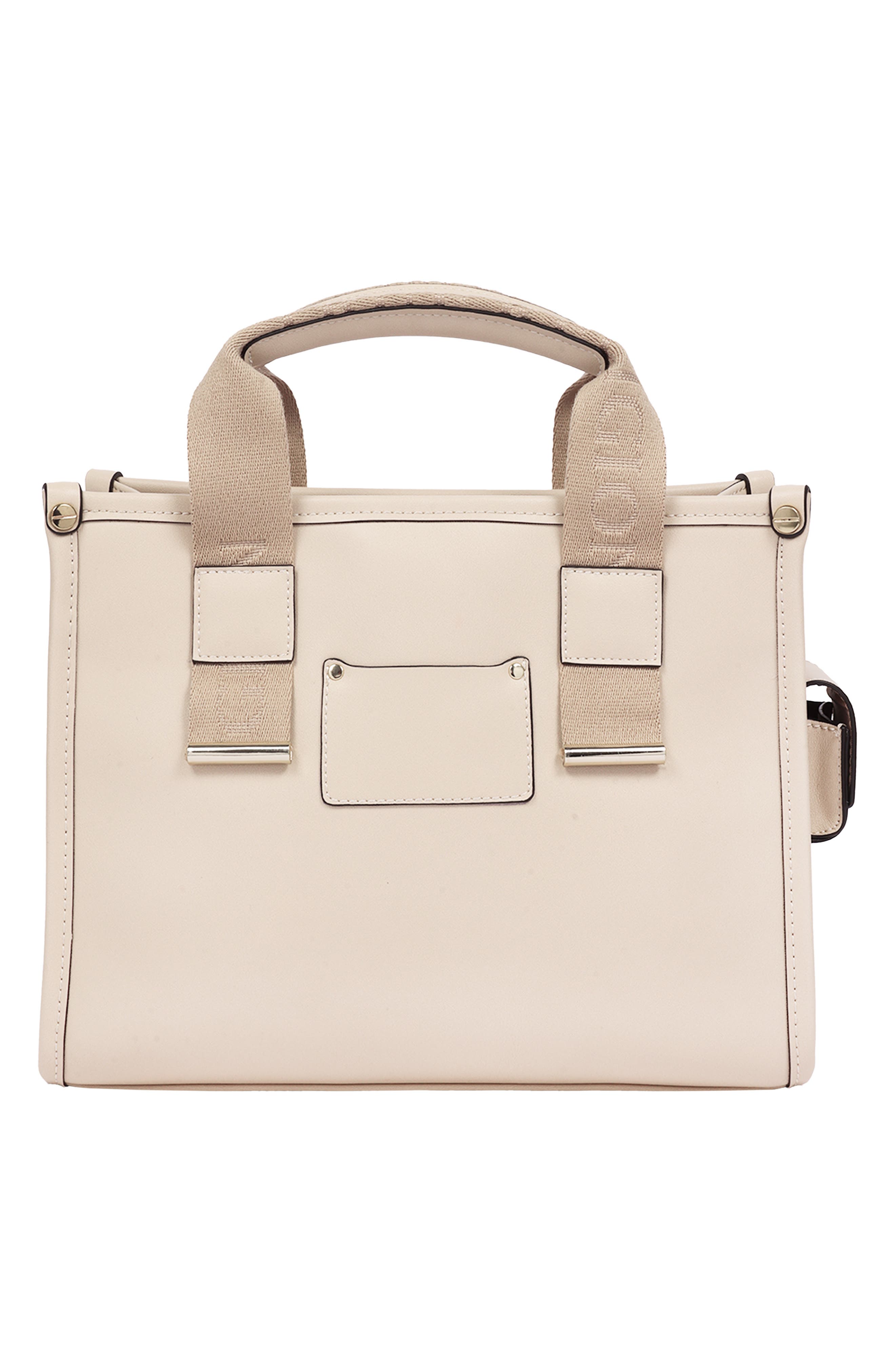 Brody Medium Faux Leather Tote, Alternate, color, CREAM