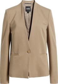 BOSS Jemma One-Button Blazer