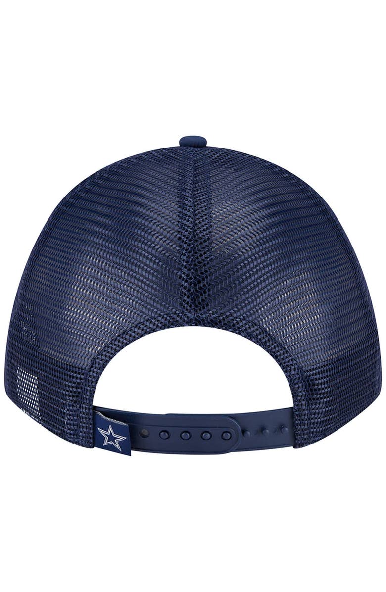 New Era Men's New Era  Navy Dallas Cowboys Active Minimalist M-Crown A-Frame 9FORTY Adjustable Hat, Alternate, color, Navy