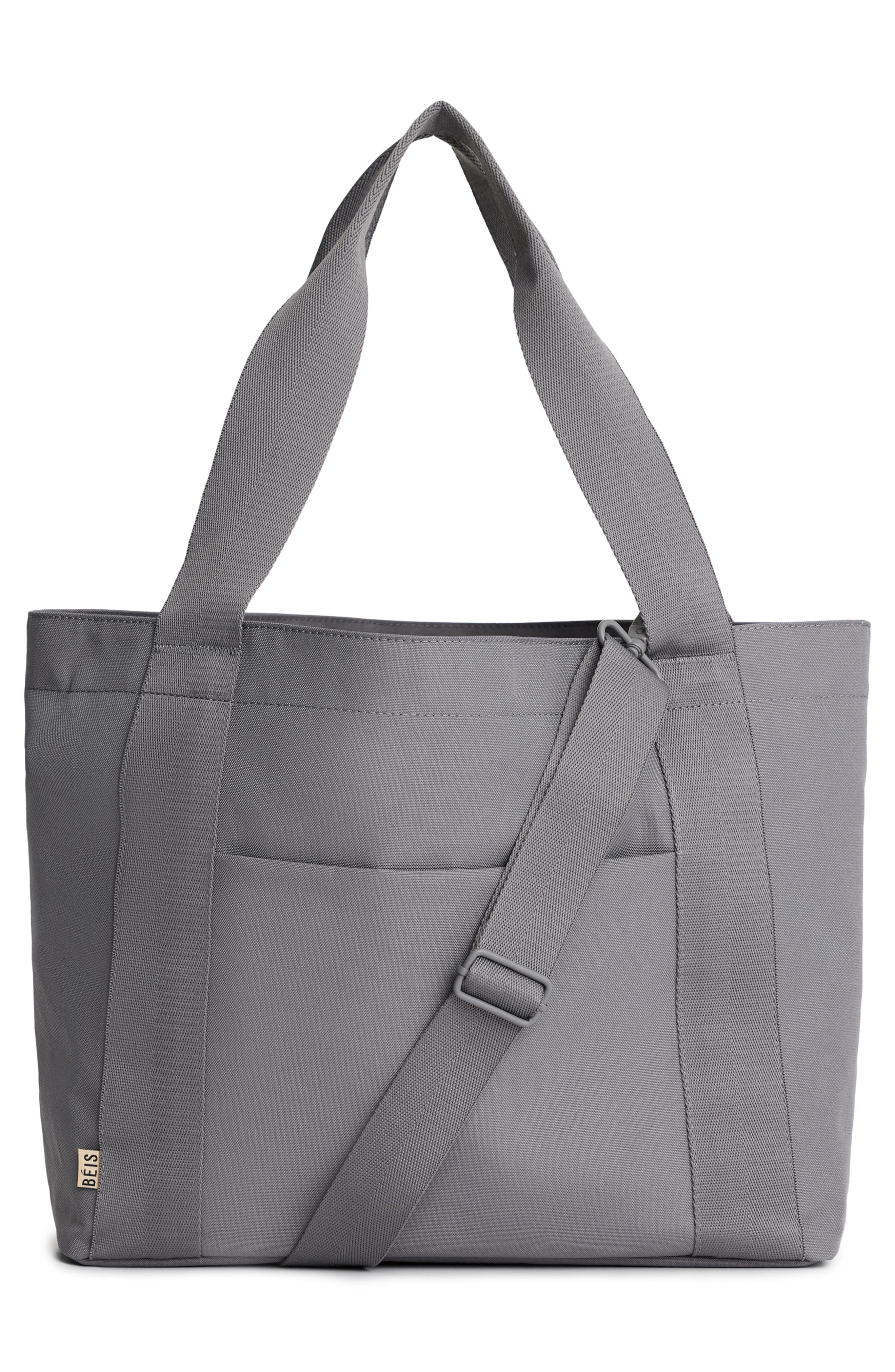 Béis The BÉISics Water Repellent Tote, Alternate, color, Grey